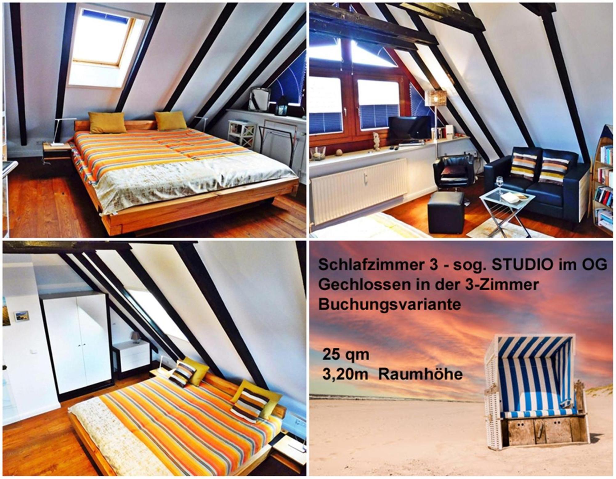 3-Zimmer-Ferienwohnung Deichwiese Westerland 1-3 Personen Ngoại thất bức ảnh